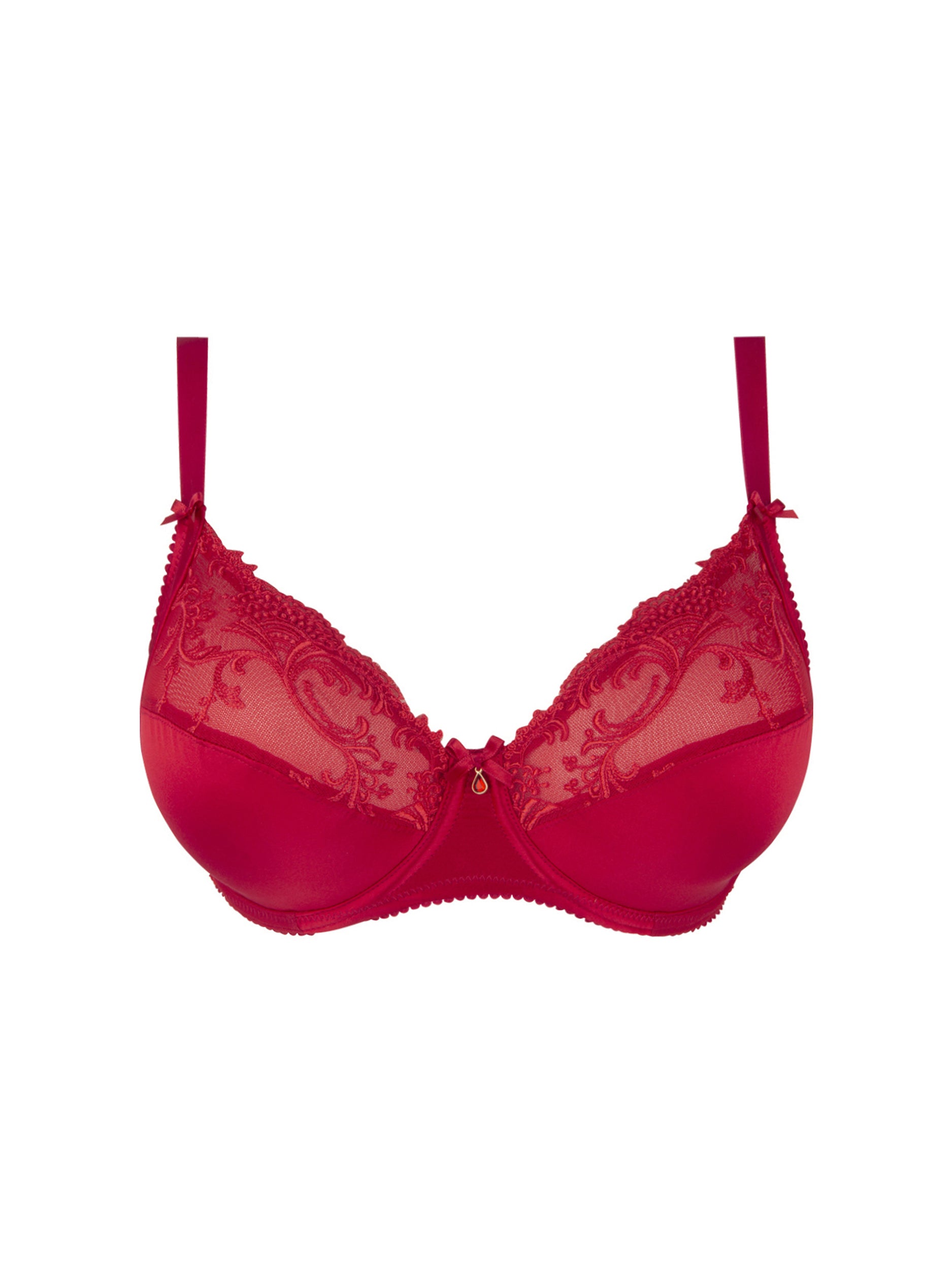 Soutien-gorge Lise Charmel Splendeur Soie - Taille 105F, Bonnet F, Violet, Balconnet Avec Armature